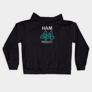 HAM 44 Teal Halftone Design Kids Hoodie